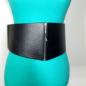 Wide PLEATHER Belt